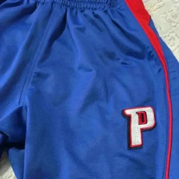Reebok Vintage Detroit Pistons Blue Tear Away Team Apparel Pants Size Medium - Picture 4 of 7